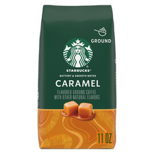 Starbucks Arabica Beans Caramel, Naturally Flavored, Ground Coffee, 11oz 12.22 per pound