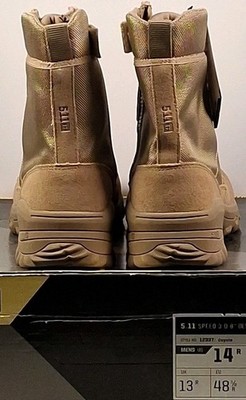 5.11 TACTICAL MEN'S 14 SPEED 3.0 DESERT COYOTE SIDE ZIP 8