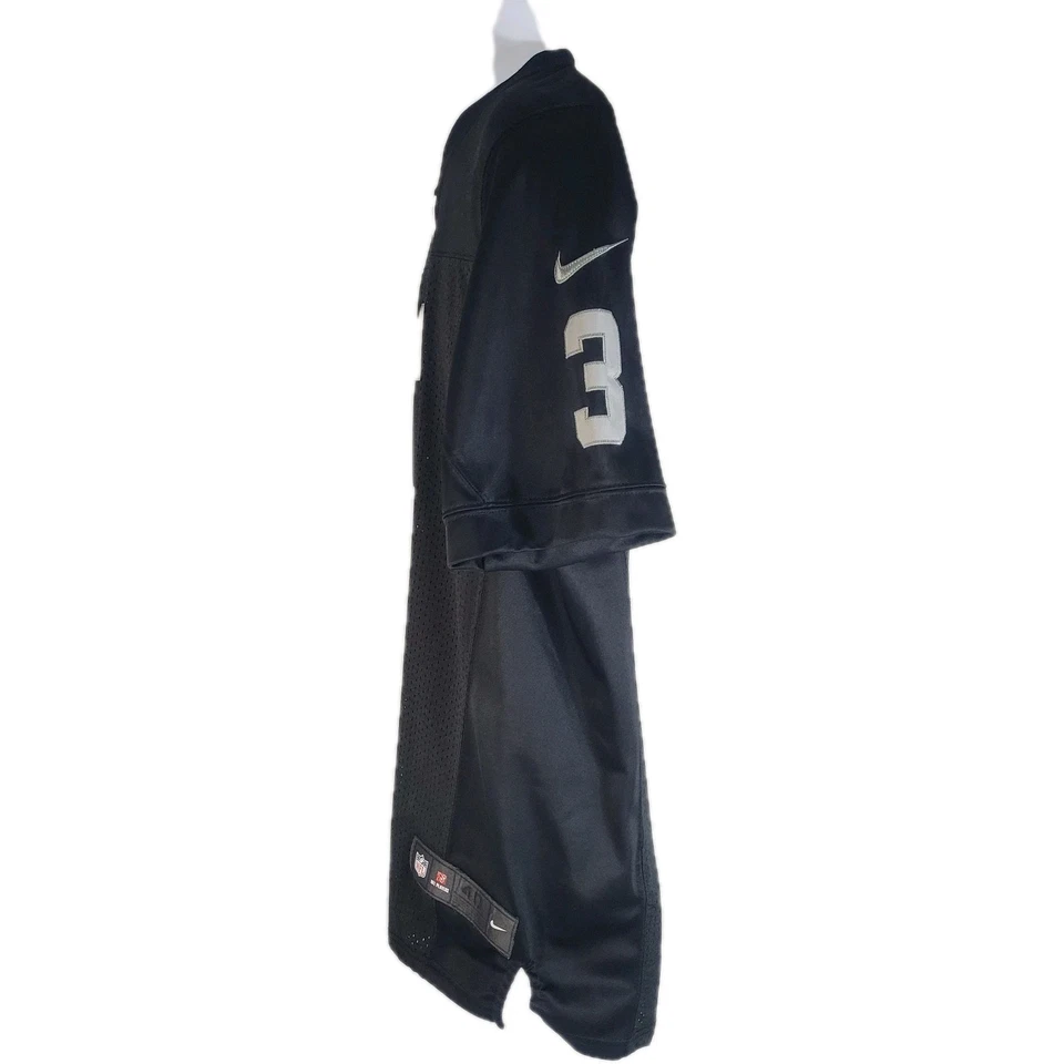 Camiseta Nike Carson Palmer Oakland Raiders #3 NFL para hombre 40 mediana cosida en el campo Foto 3 de 4