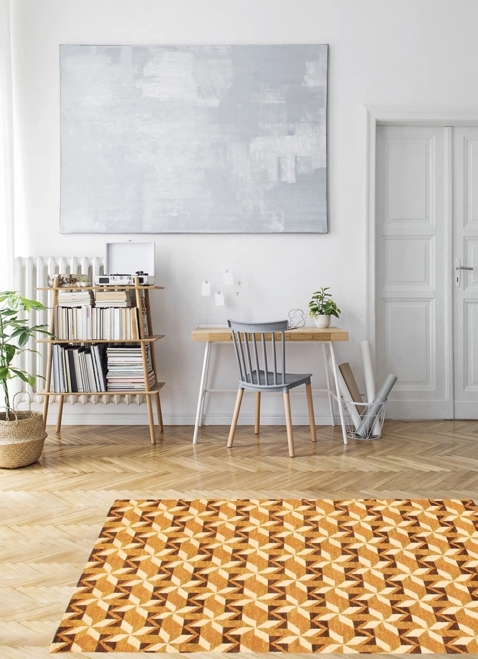 Vintage Hand Woven Traditional Kilim Rug 3'9" x 5'9" Oriental Wool Carpet - Image 2 of 4