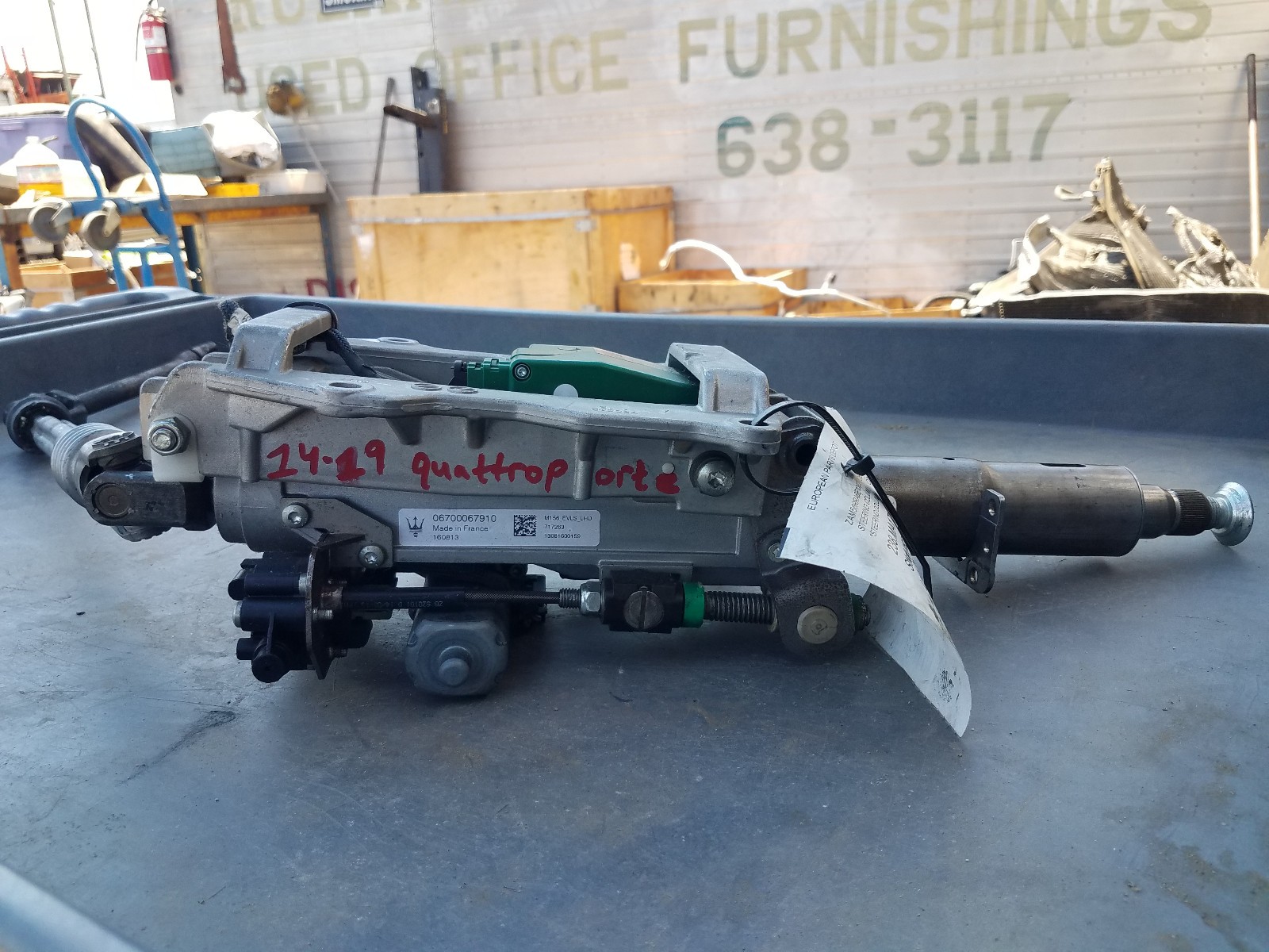 2014-2019 Maserati Quattroporte Steering Column Shaft Module 670003653 (M)
