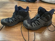 Salomon X Ultra 4 Mid GTX Hiking Boots Mens 12 Black Gray Waterproof Trail