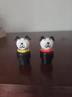 Vintage Fisher-Price Little People 2 Dogs..yellow Red Collar