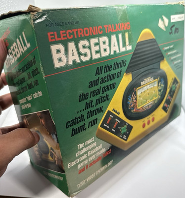 Video Technology Electronic Talking Baseball Game 1986 Vintage Battery Operated