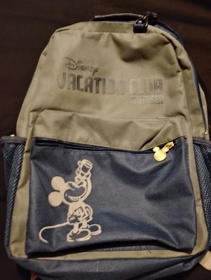 Disney Vacation Club Parks Member DVC Backpack Gray Blue Mickey Mouse