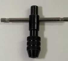 Used T-Handle Tap Wrench 0–1/4” Capacity – Made in USA – Fully Functional