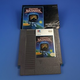 NES Video Game Captain Skyhawk Rare Milton Bradley Nintendo with Manual