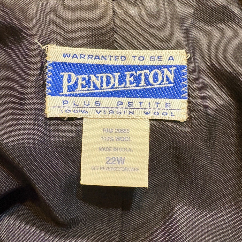 Pendleton Classic 2 Button Black Wool Women's Bla… - image 5