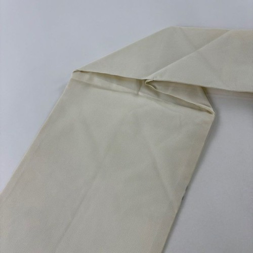 JAPANESE KIMONO BELT SUMMER NAGOYA OBI CREAM PURE SILK FF1152 - Picture 6 of 7