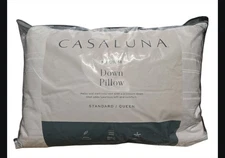 Standard/Queen Medium Firm Down Bed Pillow White - Casaluna