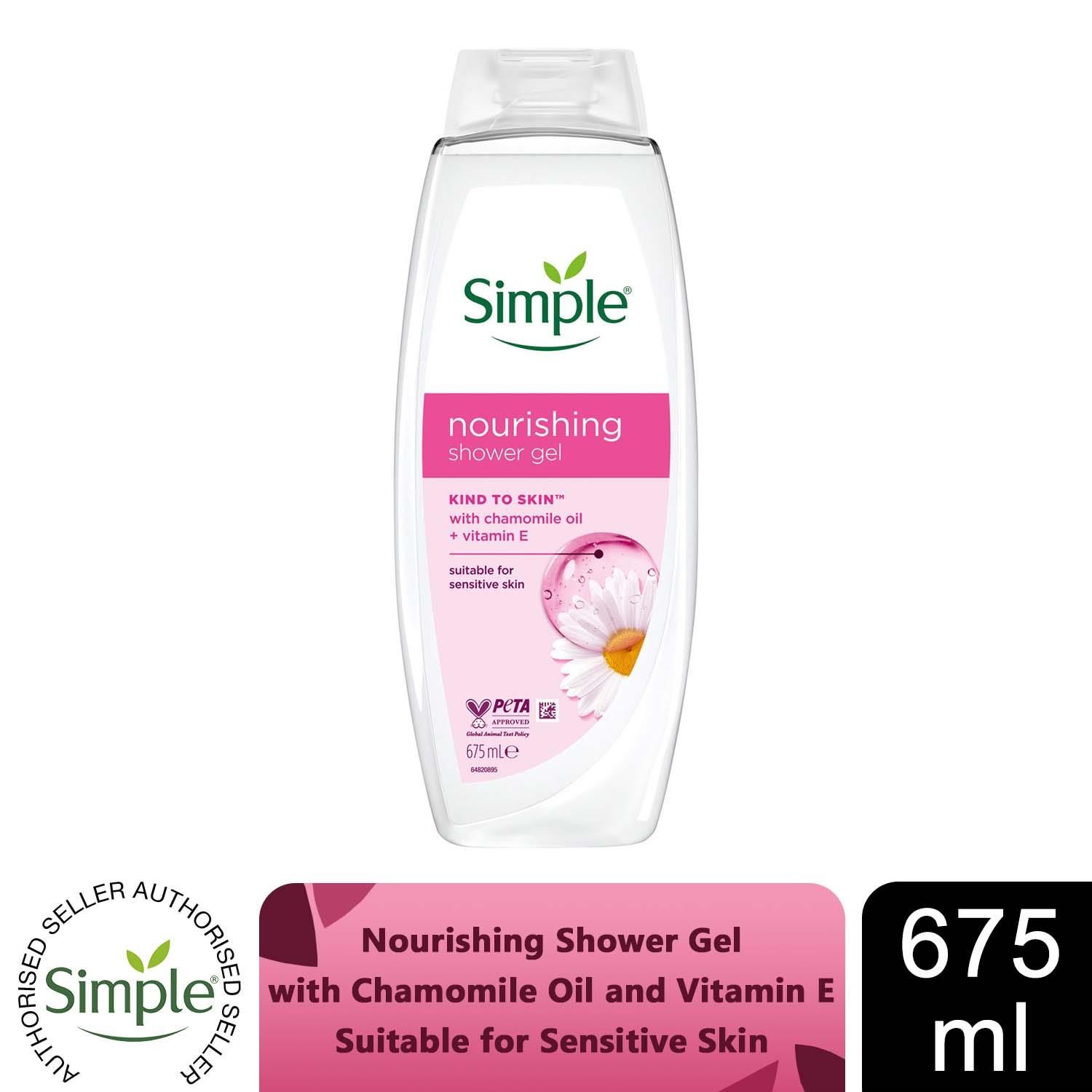 Simple Kind to Skin Nourishing Shower Gel 675ml