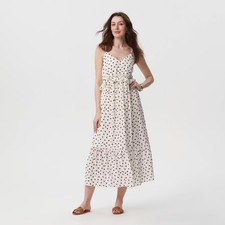 Women's Tiered Midi A-Line Dress - A New Day
