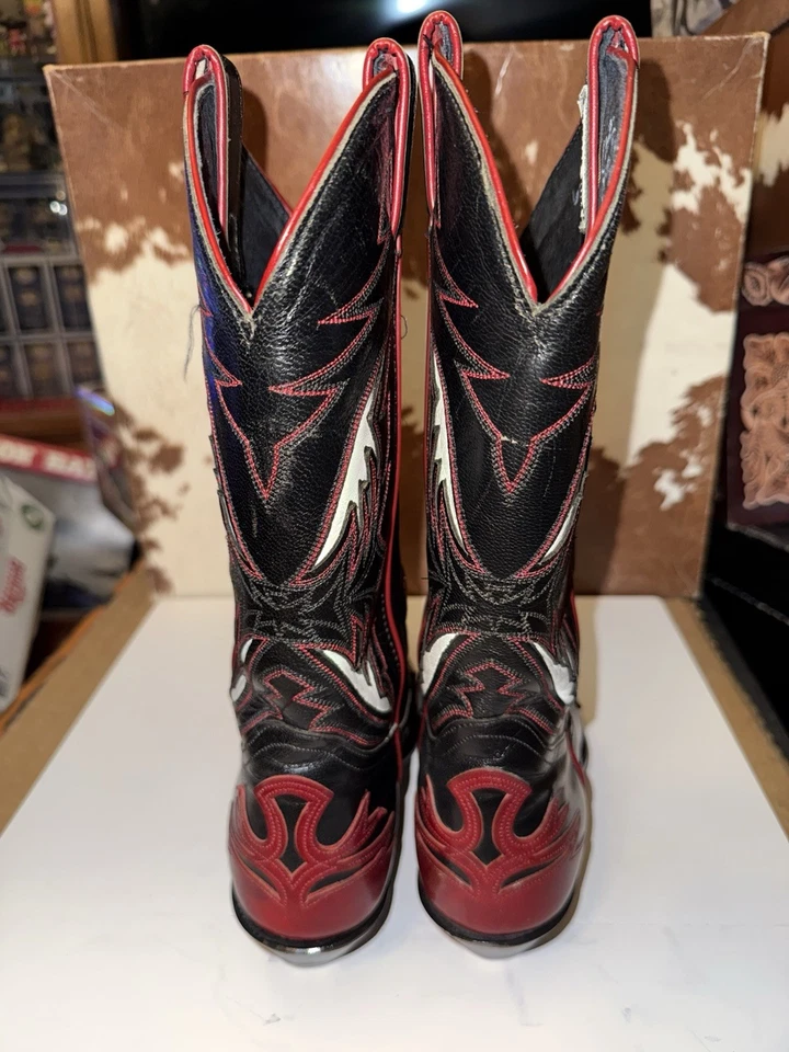 Botas para mujer Code West Firewalker de colección de los 80 negras/rojas/blancas - ¡PERFECTAS! - ¡¡8 M - USADAS EN EXCELENTE ESTADO!!! Foto 4 de 4