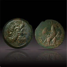 Ptolemaic Kingdom Ptolemy VIII Drachm 145–116 BC, Svoronos 1469, Choice VF