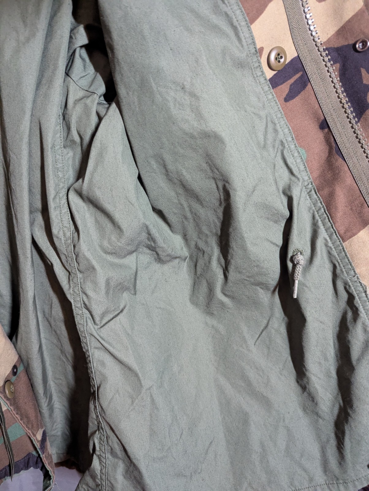 VTG M65 Field Jacket Medium Regular Woodland Camo… - image 4