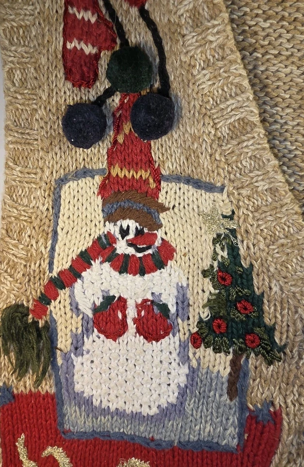 Chaleco Suéter Feo Navidad Coleccionables Reliquia De Colección Talla Grande 19" P To P  Foto 4 de 4