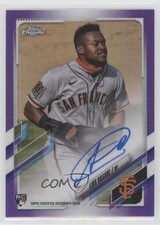 2021 Topps Chrome Rookie Purple Refractor 181/250 Luis Basabe #RA-LB Auto 0a17