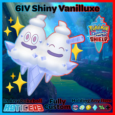✨ Ultra SHINY 6IV VANILLUXE ✨ Pokemon SWORD and SHIELD lv100 EVs +MasterBall