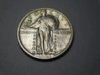 OLD US COIN 1924 SLQ STANDING LIBERTY SILVER QUARTER