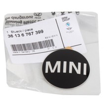 1x ORIGINAL MINI Emblem Logo Felgenaufkleber Kappe Ø 45mm R50 R52 36136767399