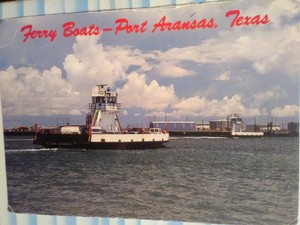 Vintage Photo Post Card Ferry Boats Port Aransas Texas Ebay