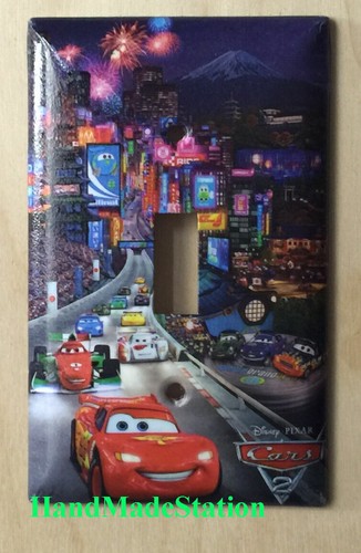 Cars Lightning McQueen Japan Light Switch Power outlet cover plate home  decor | eBay