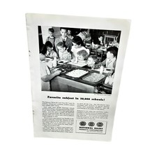 1945 National Diary Products Schoolkids Original Print Ad 40s