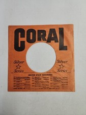 45 RPM 7" RECORD SLEEVES CO. SLEEVE 1 PACK SEE PHOTOS - Coral SLV139 