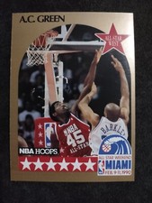 1990-91 NBA Hoops All-Star~ A.C. Green~ Los Angeles Lakers~ Basketball Card #17