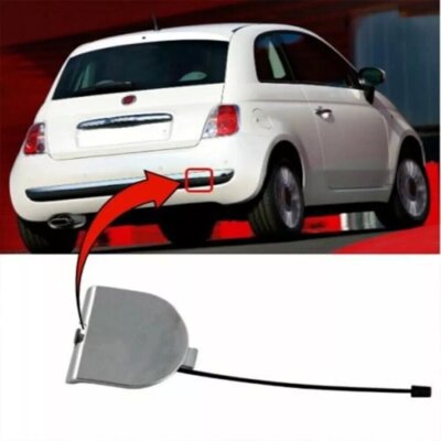 Hinten Chrom Stoßstange Abschleppblende Cap Für Fiat 500 07-15 Abdeckung Blende