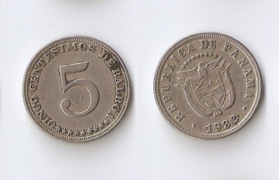 Panama  5 centesimos 1932 Rare!!!