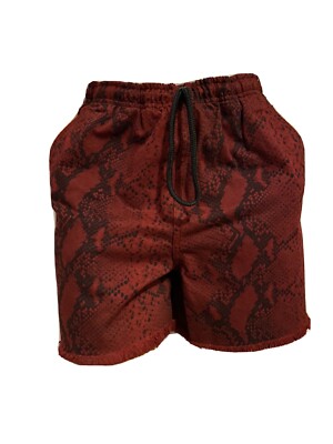 Baumwolle Denim Shorts Alexander Wang Python bedruckt