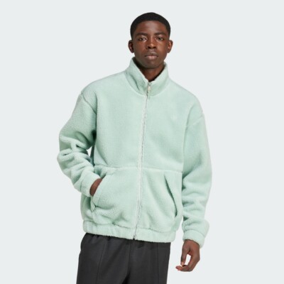 ジャケット・アウター papaiya New Adidas Originals Mens PREMIUM ESSENTIALS FLEECE JACKET IY2253