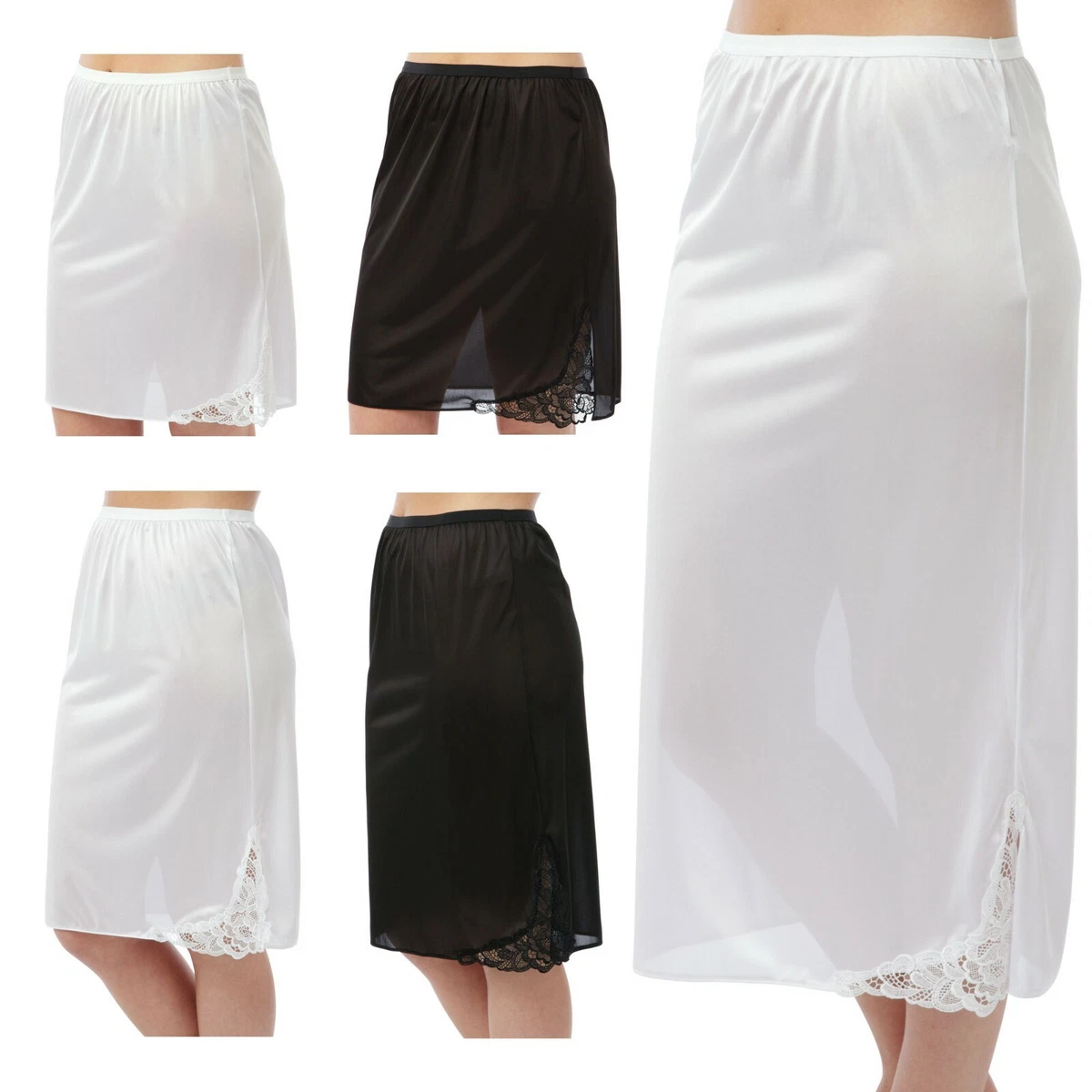 Combinaison Fine Marlon Pour Femme – Col En V – Bretelles Larges – 100% Polyester – Noir Taille 24