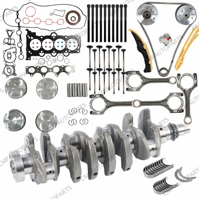 Engine Rebuild Piston Kit w/ Timig Kit For Hyundai Sonata Kia Sportage G4FJ 1.6L