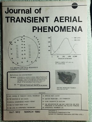 Journal of Transient Aerial Phenomena Vol.1 #2 March 1980