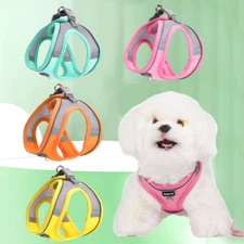 Dog Harness Adjustable Puppy Cat Harness Vest Breathable Mesh Chest Rope DIY