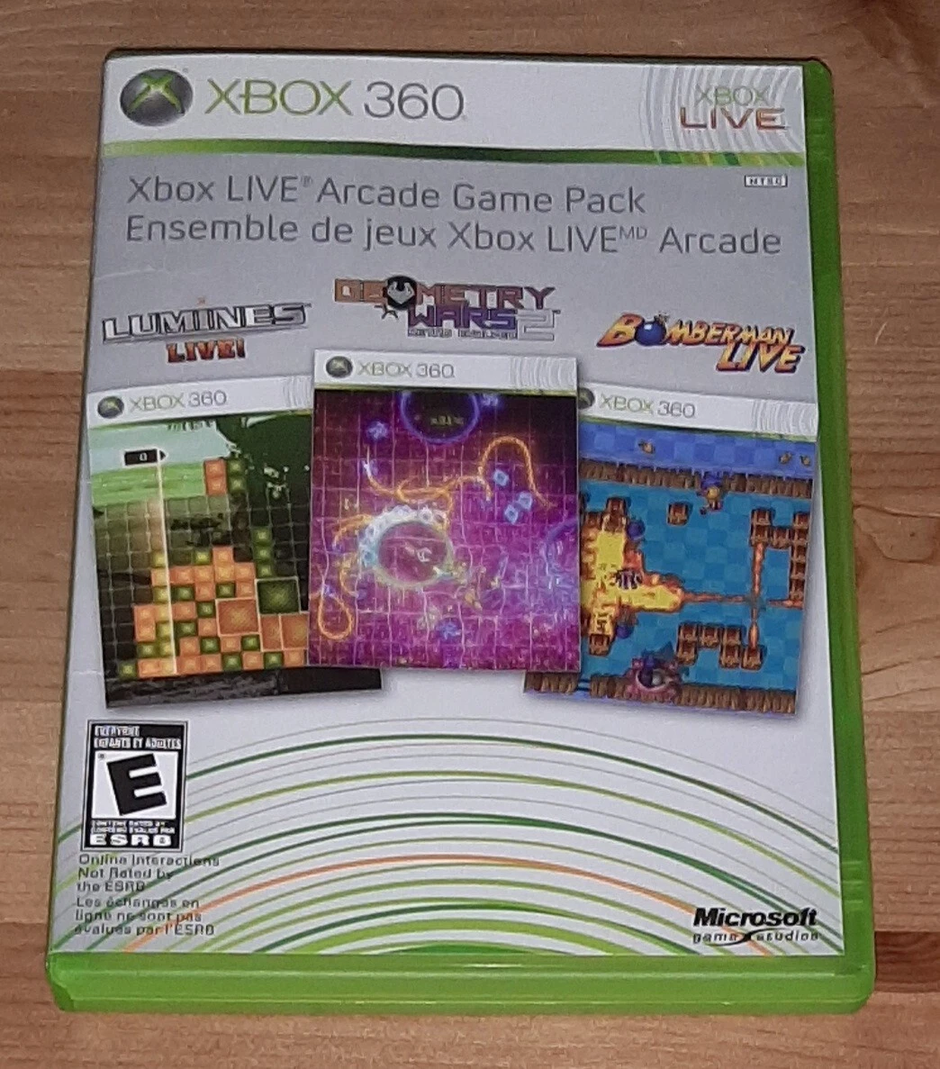 Pack De 3 Jeux Xbox 360 : Lumines, Geometry Wars 2, Bomberman - NEUF Version FR