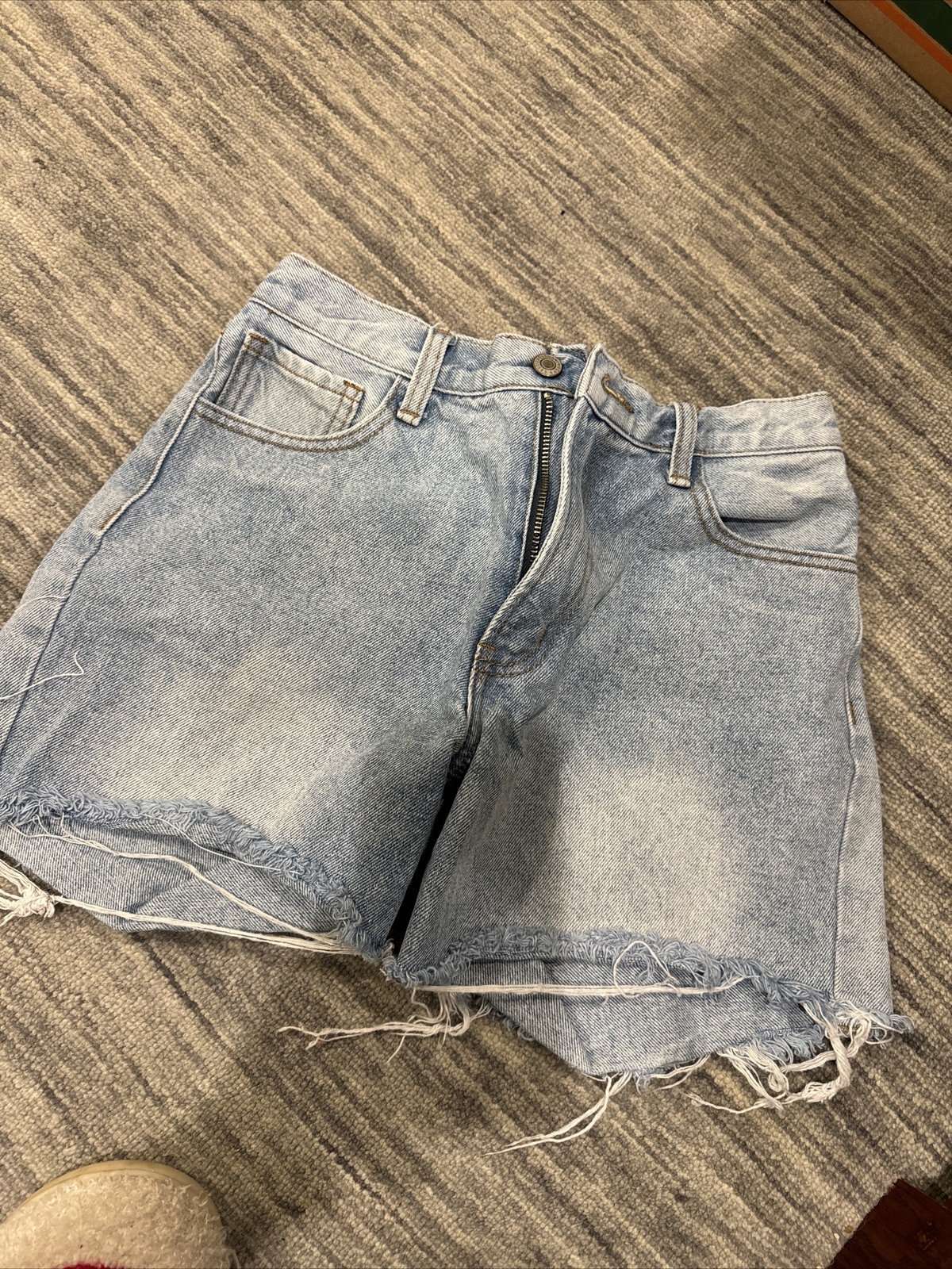 Brandy Melville J Galt Shorts Womens M Blue Jeans Denim Distressed