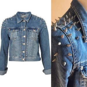 topshop studded denim jacket