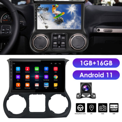10.1'' For 2017 Jeep Wrangler 16GB Android 11 AppL edurable Car GPS Radio Stereo