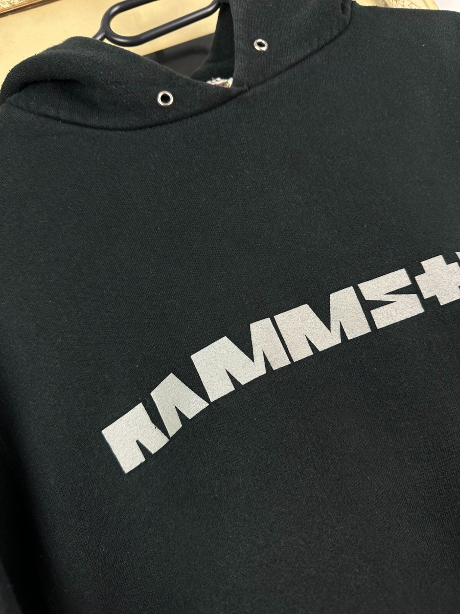 Vintage 2000's Rammstein Big Logo Hoodie Fire Rare Jacket Over