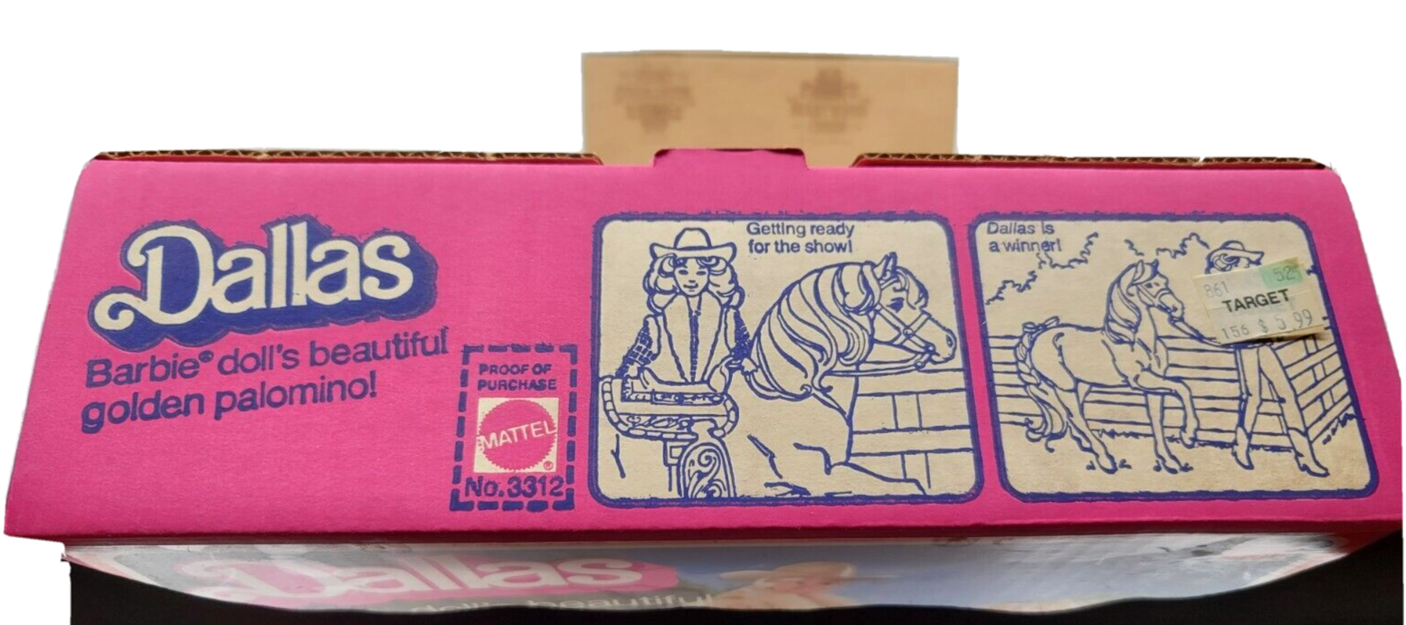 VINTAGE 1980 Cheval Barbie « Dallas » / Palomino / Mattel / Boîte d'origine et accessoires inclus - France