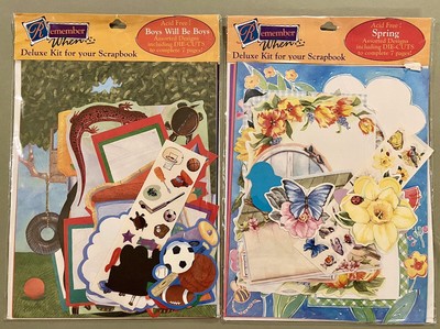 2 REMEMBER WHEN Scrapbooking Kits Boys Will Be Boys & Spring Vintage-NEW
