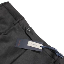 Zanella Platinum NWT Dress Pants Size 36 US Parker In Solid Gray 100% Wool