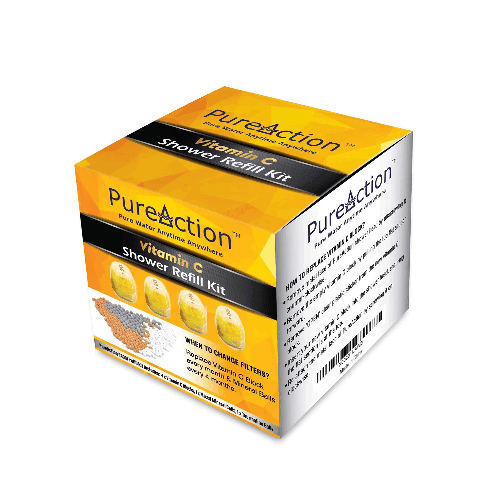 Replacement Filters Set for Vitamin C Filter Shower Head Removes