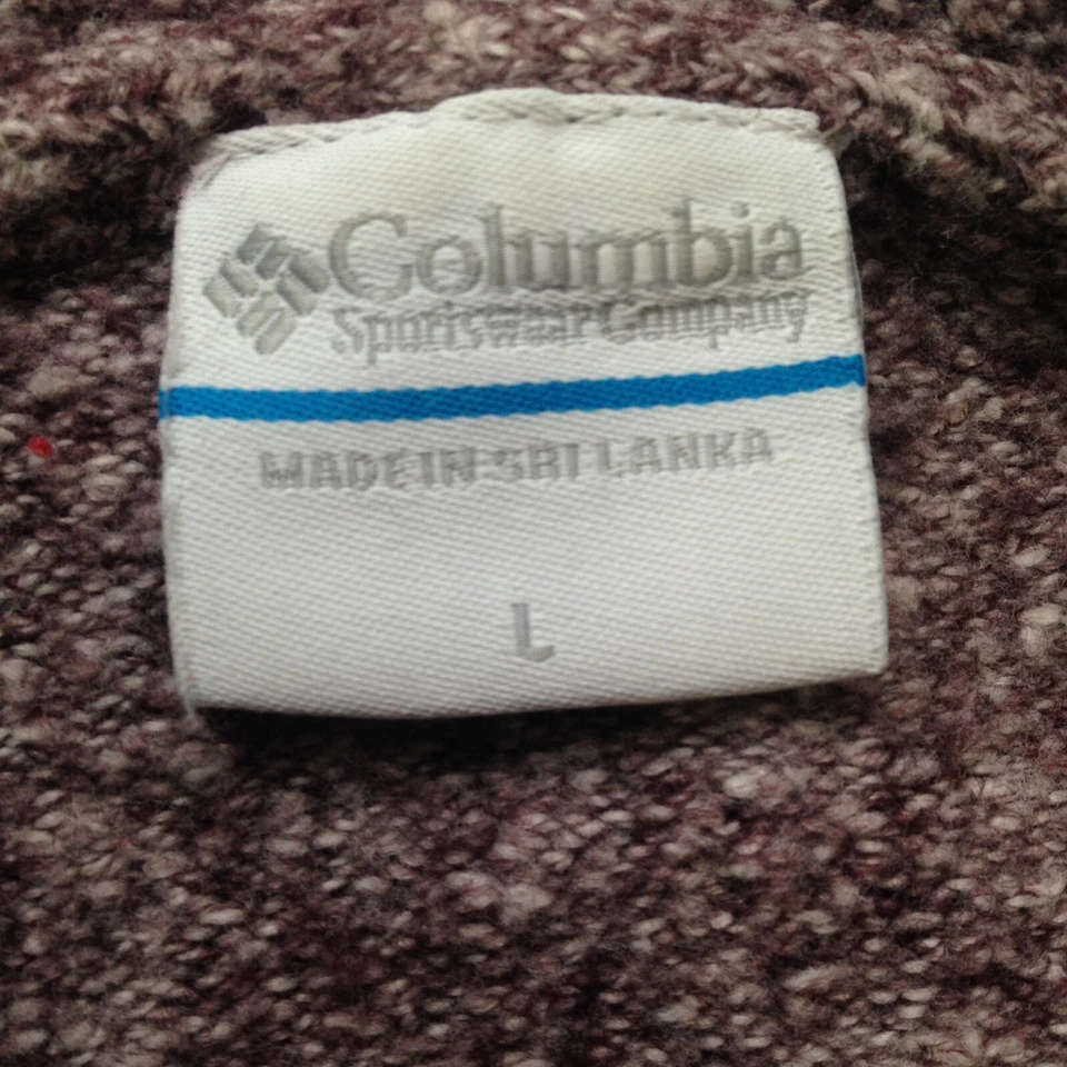 Suéter Columbia Tejido Mujer Talla L Malva Cremallera Completa Elastizado Bolsillos con Capucha Foto 3 de 4