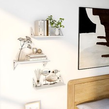 Floating Shelves Set of 3 Rustic Mounted Shelf Wall Shelves for Room Decor