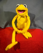 KERMIT RARE YELLOW HAND CRAFTED PUPPET TOY MUPPETS SESAME STREET RANA RENE ELMO
