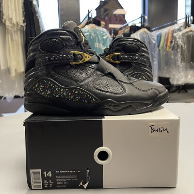Size 14 - Jordan 8 Retro C&C Confetti 2016 Used Rare  display picture 3
